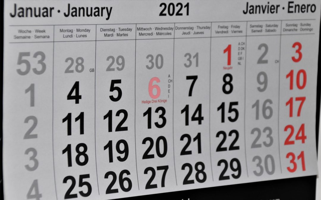 ¿Qué tener en cuenta para el calendario laboral 2021?